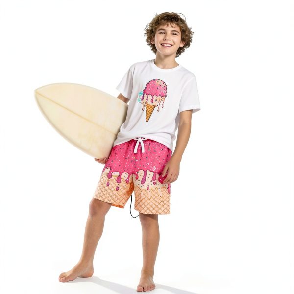 Boys Swim Board Shorts AquaKid Quick Dry-1