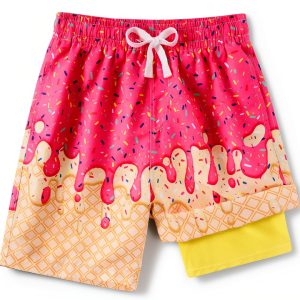Boys Swim Board Shorts AquaKid Quick Dry-0