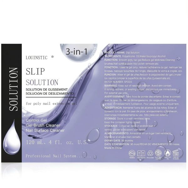 Louinstic Poly Extension Gel Slip Solution 4 OZ Beauty Nail-6