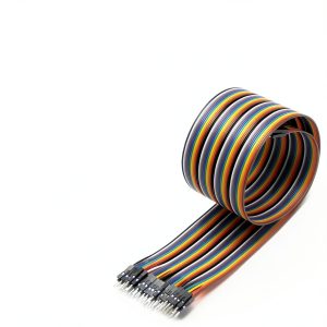 Fielect Dupont 40Pin Ribbon Jumper Wires 50cm Male to Male Color Cable-0