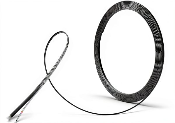 BNTECHGO 30 Gauge Silicone Ribbon Cable Flexible 4P Black 50 ft Flat Cable 30 AWG Stranded Tinned Copper Wire-4