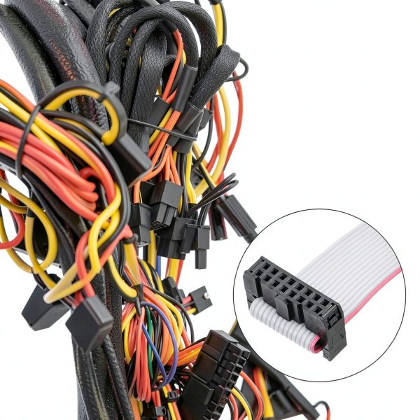 uxcell IDC Wire Flat Ribbon Cable DB15 Female to FC-16 Female Connector 2.54mm Pitch 50cm Length 2pcs-2