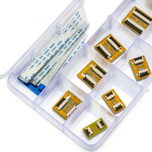 0.5mm FFC FPC Connector Ribbon Cable Connector Kit,Extend Adapter ffc-fpc 4P 6P 8P 10P 12P 14P 16P 20P 30P 40P PCB Converter Board,150mm Length Flexible Flat Cable A Type (SH-0.5-SS-E)-6
